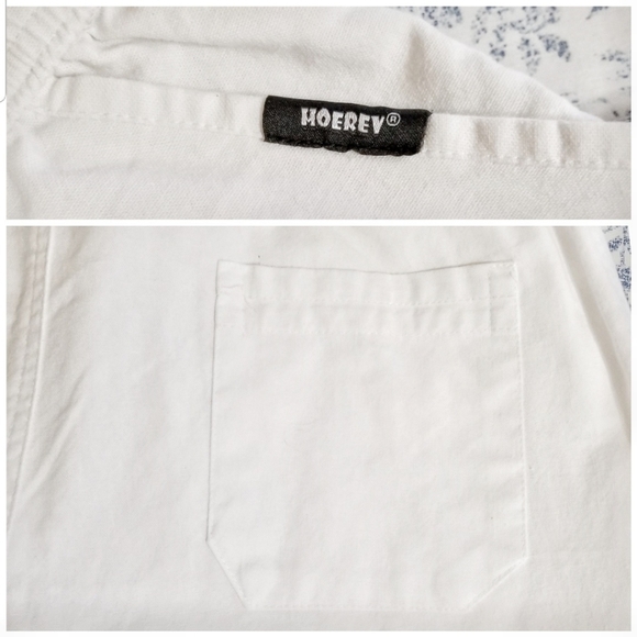 Hoerev cabana linen blend high rise pants - Picture 5 of 7